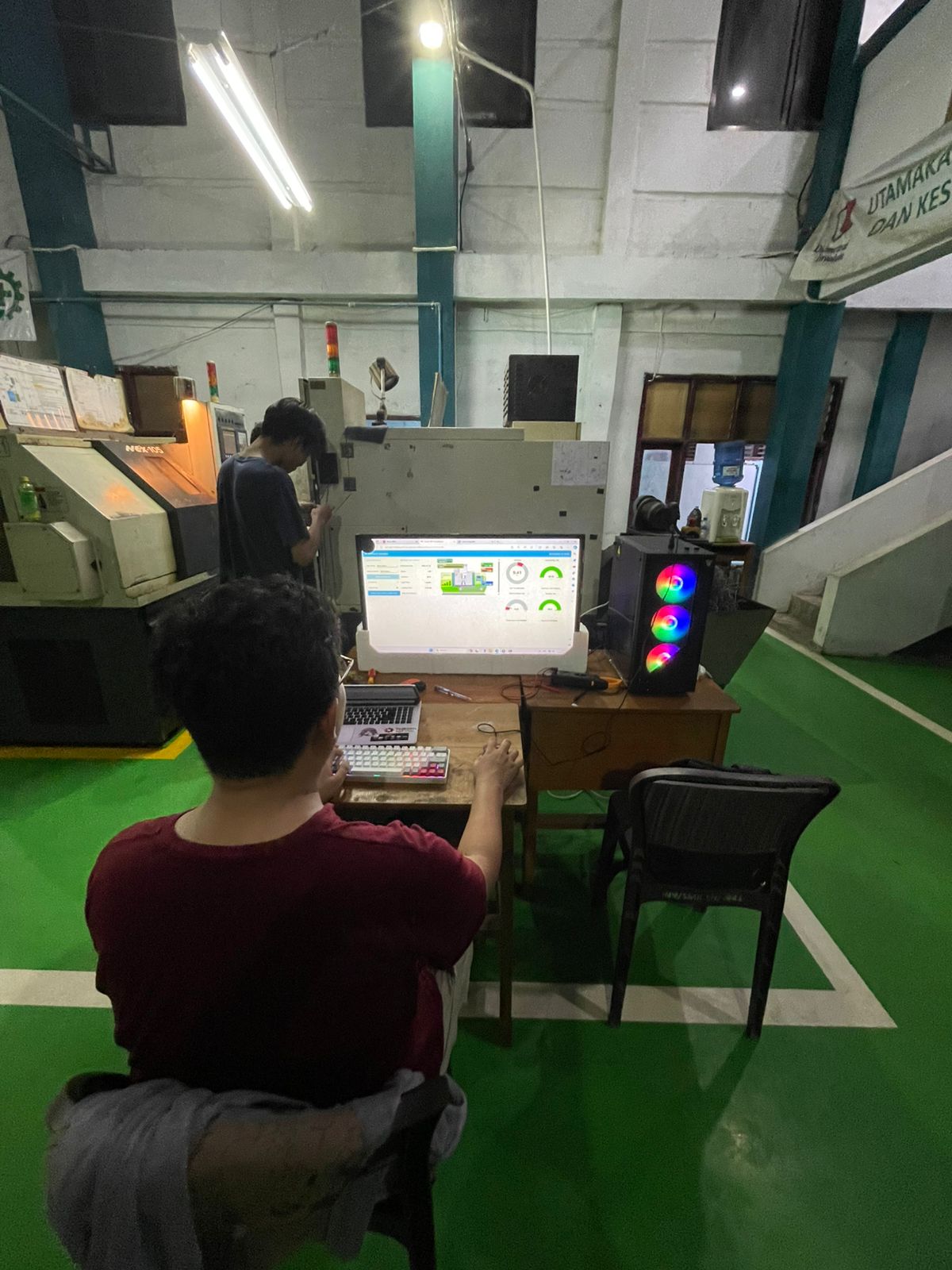 Proof of Concept Overall Equipment Effectiveness CNC machine