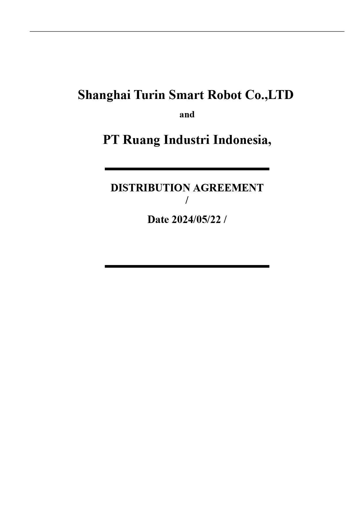Distribution Turin Smart Robot